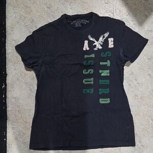 American Eagle Black Graphic T-Shirt
